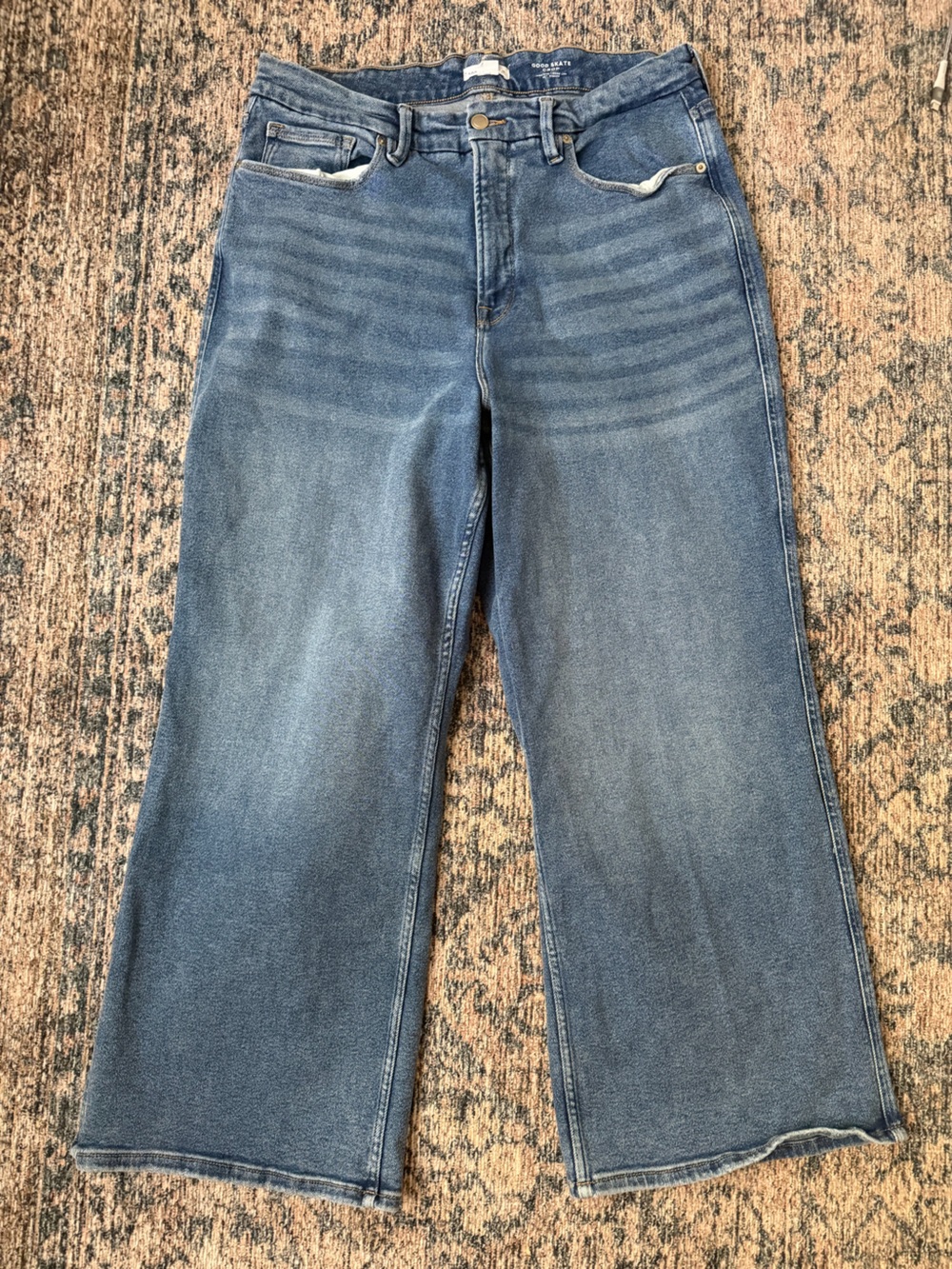 Good American good skate crop Jeans